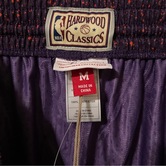 Mitchell & Ness Phoenix Suns Swingman Shorts NBA Orange Purple Black Mens M-XXL - Picture 13 of 16